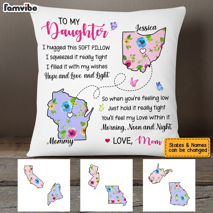 Personalized Daughter Long Distance Pillow AG101 85O53 1