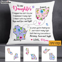 Personalized Daughter Long Distance Pillow AG101 85O53 thumb 1