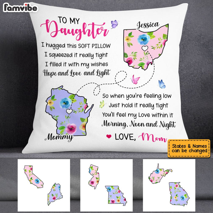 Personalized Daughter Long Distance Pillow AG101 85O53 1