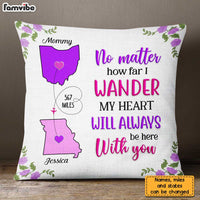 Personalized Long Distance No Matter How Far Pillow AG97 30O31 thumb 1
