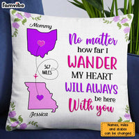 Personalized Long Distance No Matter How Far Pillow AG97 30O31 thumb 1
