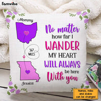 Personalized Long Distance No Matter How Far Pillow AG97 30O31 thumb 1