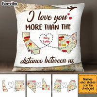 Personalized Couple Long Distance Pillow AG111 32O34 thumb 1