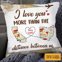 Personalized Couple Long Distance Pillow AG111 32O34 thumb 1