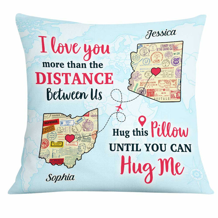 Personalized Long Distance Couple Pillow AG103 30O31 1