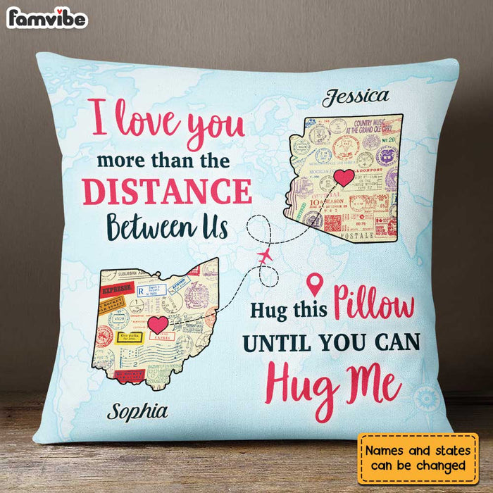Personalized Long Distance Couple Pillow AG103 30O31 1