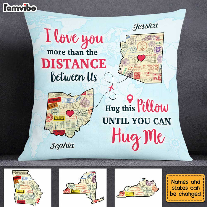 Personalized Long Distance Couple Pillow AG103 30O31 1