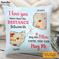 Personalized Long Distance Couple Pillow AG103 30O31 thumb 1
