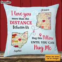 Personalized Long Distance Couple Pillow AG103 30O31 thumb 1