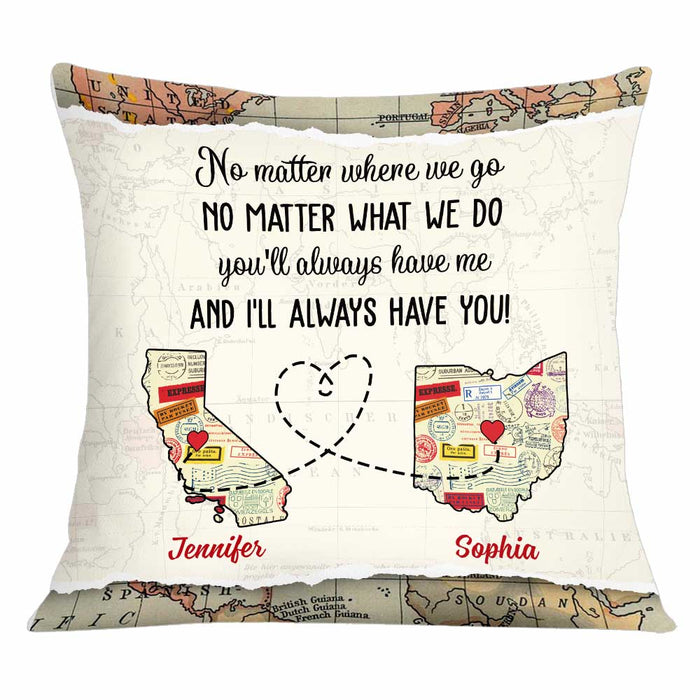 Personalized Long Distance Couple Pillow AG102 30O34 1