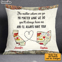 Personalized Long Distance Couple Pillow AG102 30O34 thumb 1