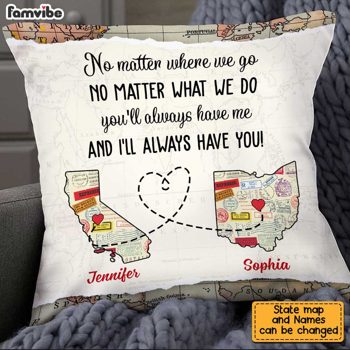 Personalized Long Distance Couple Pillow AG102 30O34 1