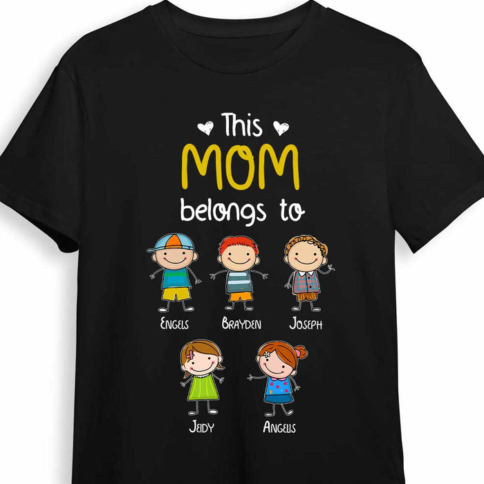 Personalized This Mom Belongs To T Shirt AG104 30O34 1