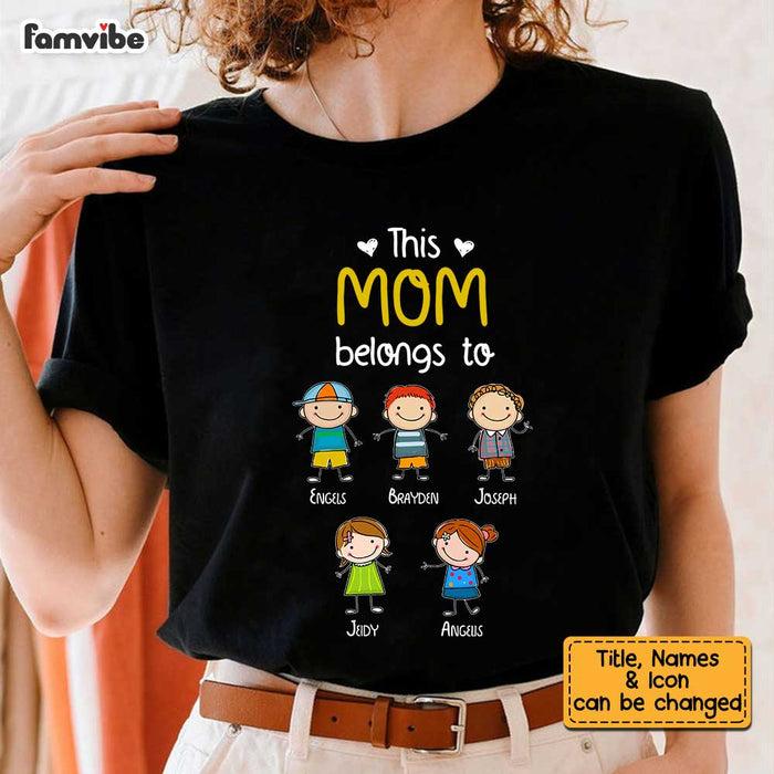 Personalized This Mom Belongs To T Shirt AG104 30O34 1