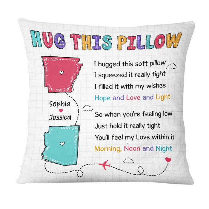 Personalized Daughter Long Distance Pillow AG111 85O47 1
