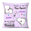 Personalized Always Close At Heart Long Distance Pillow AG121 32O28 1