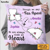 Personalized Always Close At Heart Long Distance Pillow AG121 32O28 thumb 1