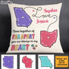 Personalized Close Together Or Far Apart Long Distance Pillow AG122 32O28 1