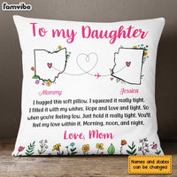 Personalized Long Distance Daughter Hug This Pillow AG116 30O31 thumb 1