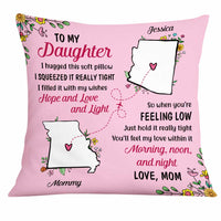 Personalized Long Distance Mother Daughter Pillow AG115 30O31 thumb 1