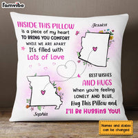 Personalized Long Distance Floral Pillow AG122 30O31 thumb 1