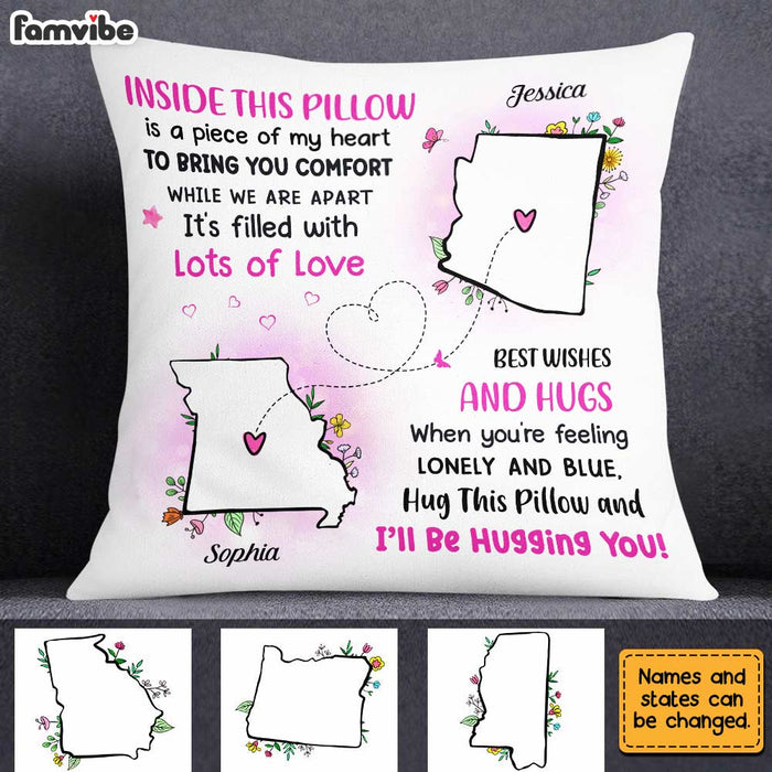 Personalized Long Distance Floral Pillow AG122 30O31 1