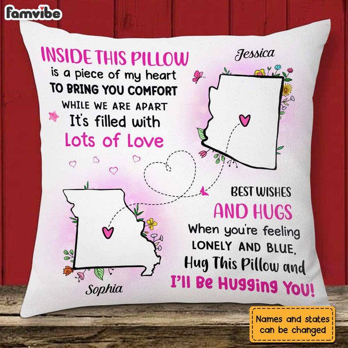 Personalized Long Distance Floral Pillow AG122 30O31 1