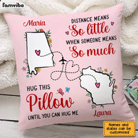 Personalized Long Distance Hug This Pillow AG131 30O28 thumb 1