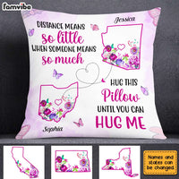 Personalized Long Distance Hug This Pillow AG134 30O31 thumb 1