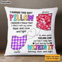 Personalized Long Distance Hug This Pillow AG135 30O31 thumb 1