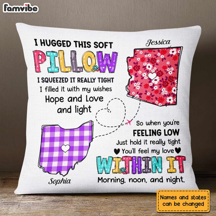 Personalized Long Distance Hug This Pillow AG135 30O31 1