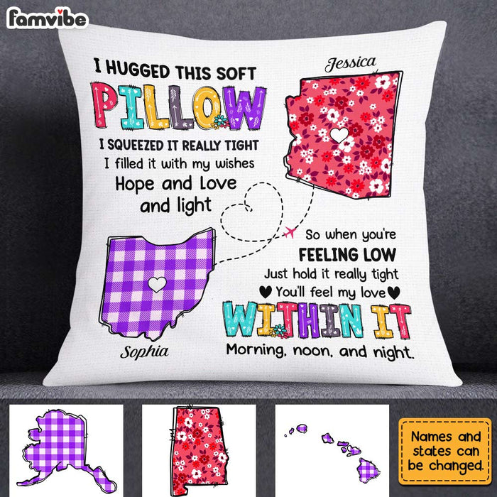 Personalized Long Distance Hug This Pillow AG135 30O31 1