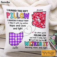 Personalized Long Distance Hug This Pillow AG135 30O31 thumb 1