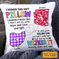 Personalized Long Distance Hug This Pillow AG135 30O31 thumb 1