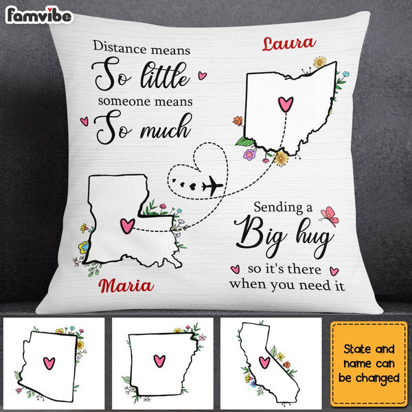 Personalized Long Distance Pillow AG132 23O28 - Famvibe