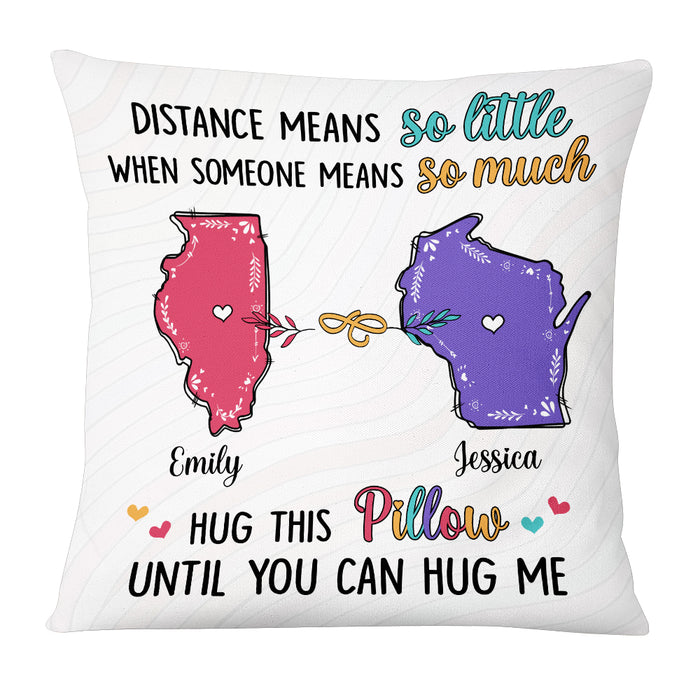 Personalized Distance Means So Little Long Distance Pillow AG131 32O53 1