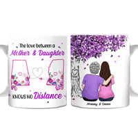 Personalized Long Distance Mother Daughter Tree Mug AG143 30O31 thumb 1
