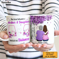 Personalized Long Distance Mother Daughter Tree Mug AG143 30O31 thumb 1