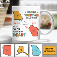 Personalized Long Distance Drawing Mug AG151 30O28 thumb 1