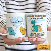 Personalized Long Distance Dinosaur Mug AG153 23O53 thumb 1