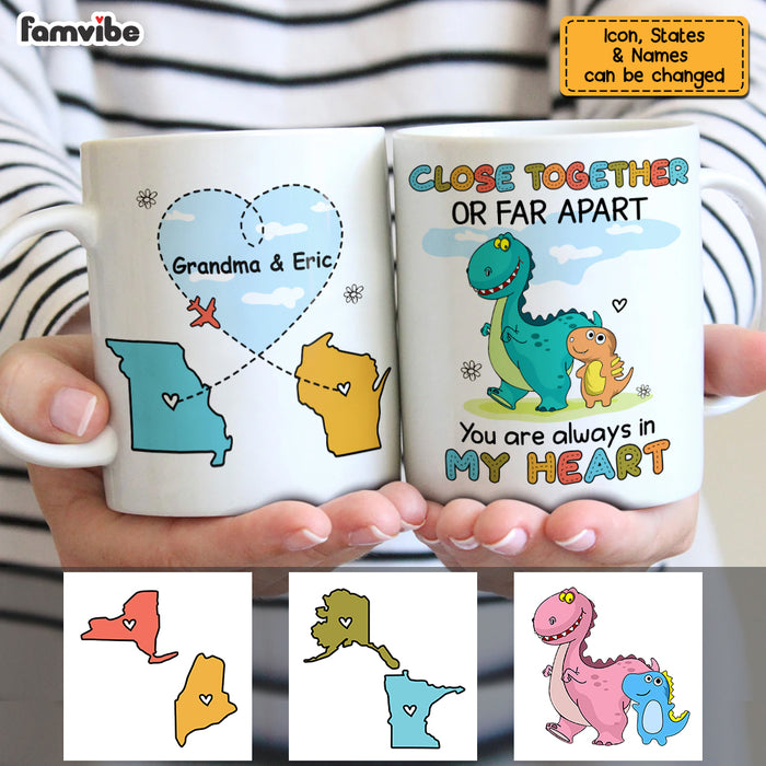 Personalized Long Distance Dinosaur Mug AG153 23O53 1
