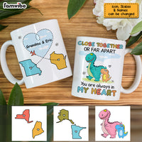 Personalized Long Distance Dinosaur Mug AG153 23O53 thumb 1