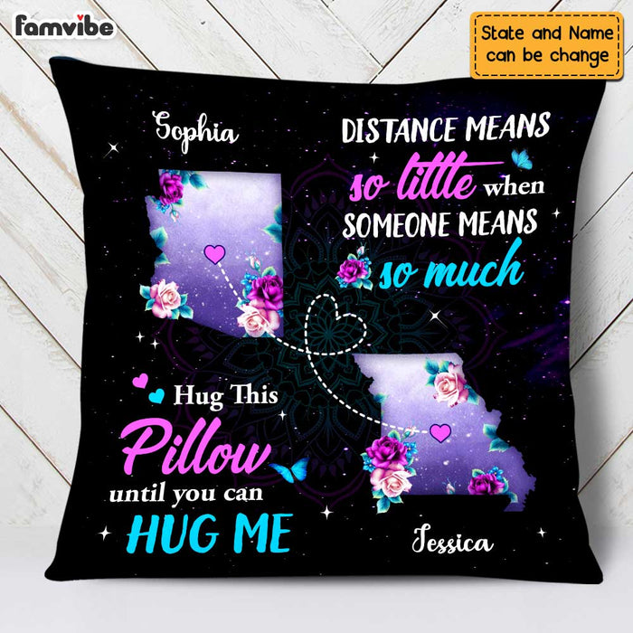 Personalized Distance Means So Little Long Distance Pillow AG153 32O47 1