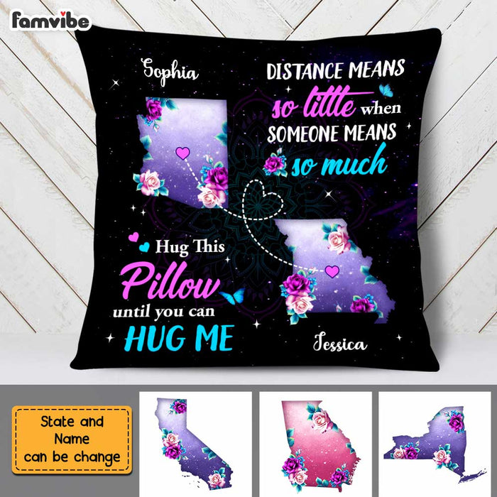 Personalized Distance Means So Little Long Distance Pillow AG153 32O47 1
