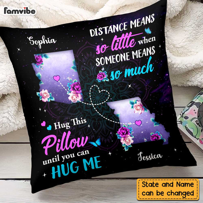 Personalized Distance Means So Little Long Distance Pillow AG153 32O47 1