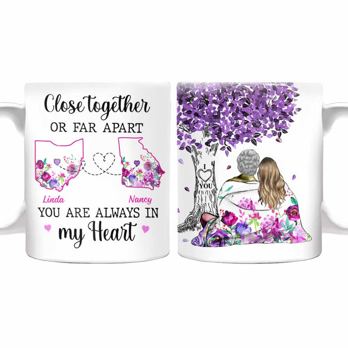Personalized Always Be Close At Heart Long Distance Mug AG161 32O34 1