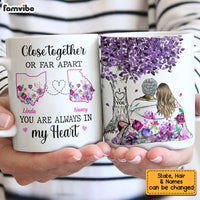 Personalized Always Be Close At Heart Long Distance Mug AG161 32O34 thumb 1