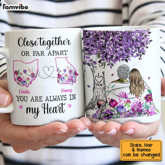Personalized Always Be Close At Heart Long Distance Mug AG161 32O34 1