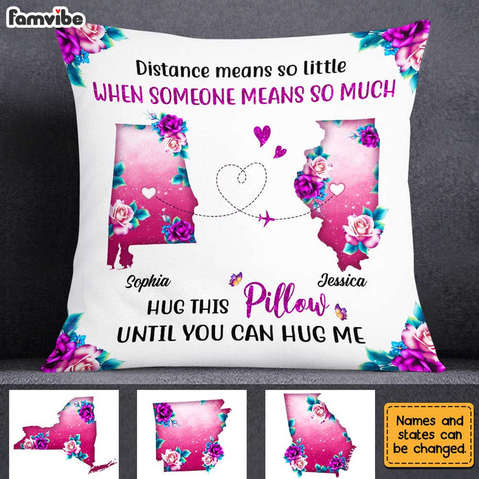 Personalized Distance Means So Little Long Distance Pillow AG167 32O31 1