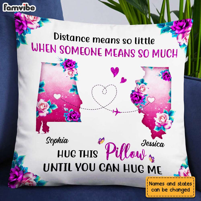 Personalized Distance Means So Little Long Distance Pillow AG167 32O31 1